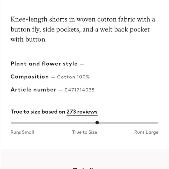 H&M Knee Length Cotton Shorts - Picture 5 of 5